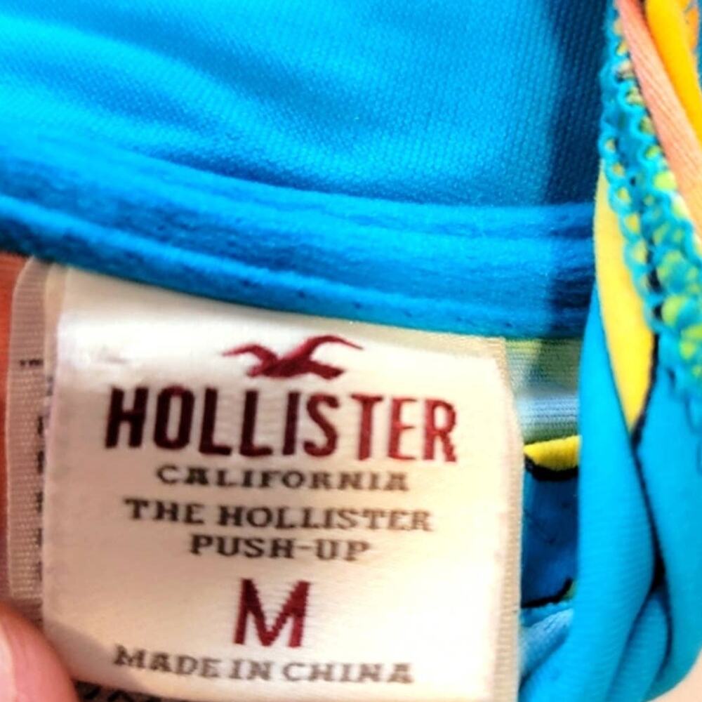 Hollister Hibiscus Bikini Push Up Top - M - Picture 5 of 5